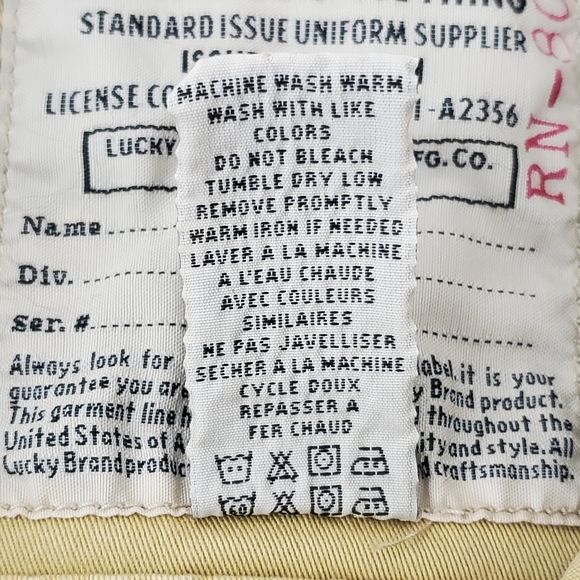 Lucky‎ Brand Utility Military Jacket with Pockets Size M - Picture 9 of 11